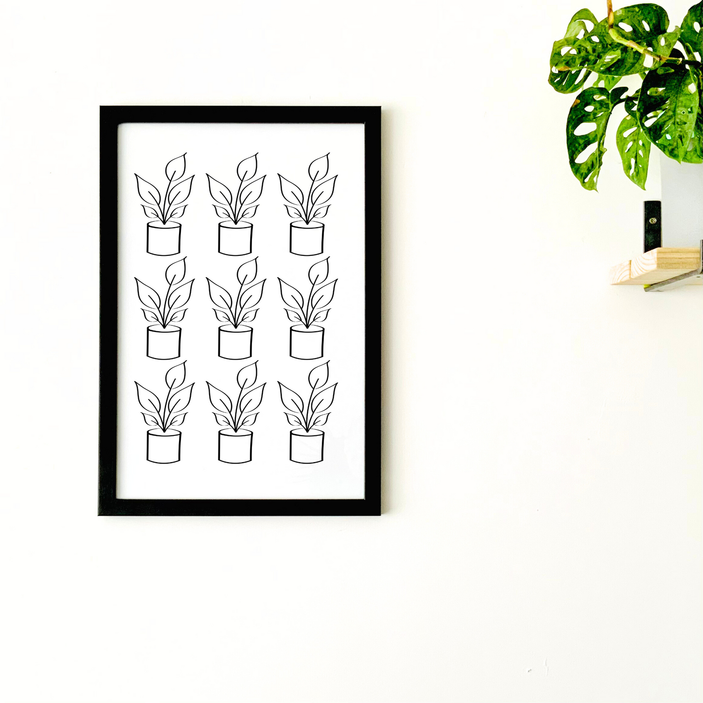 House Plant Repeat Print