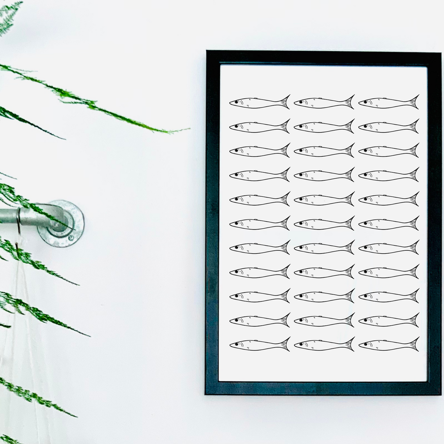 Repeat Print Fish Wall Print