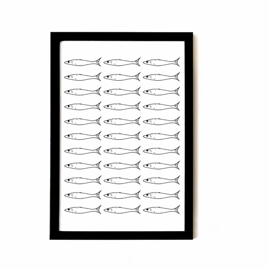 Repeat Print Fish Wall Print